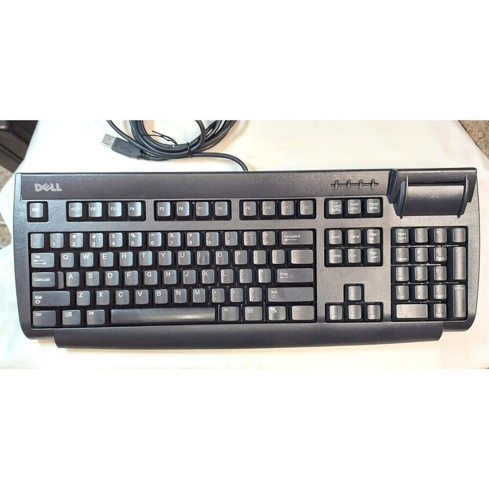 Genuine DELL Smart Card Reader Keyboard SK-3106 Wired USB DOD *Tested good